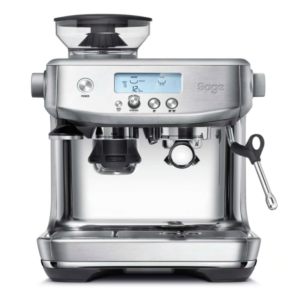 Sage the Barista Pro i børstet rustfrit stål forfra