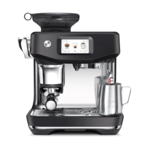 Sage Barista Express Impress i farven Sort trøffel forfra