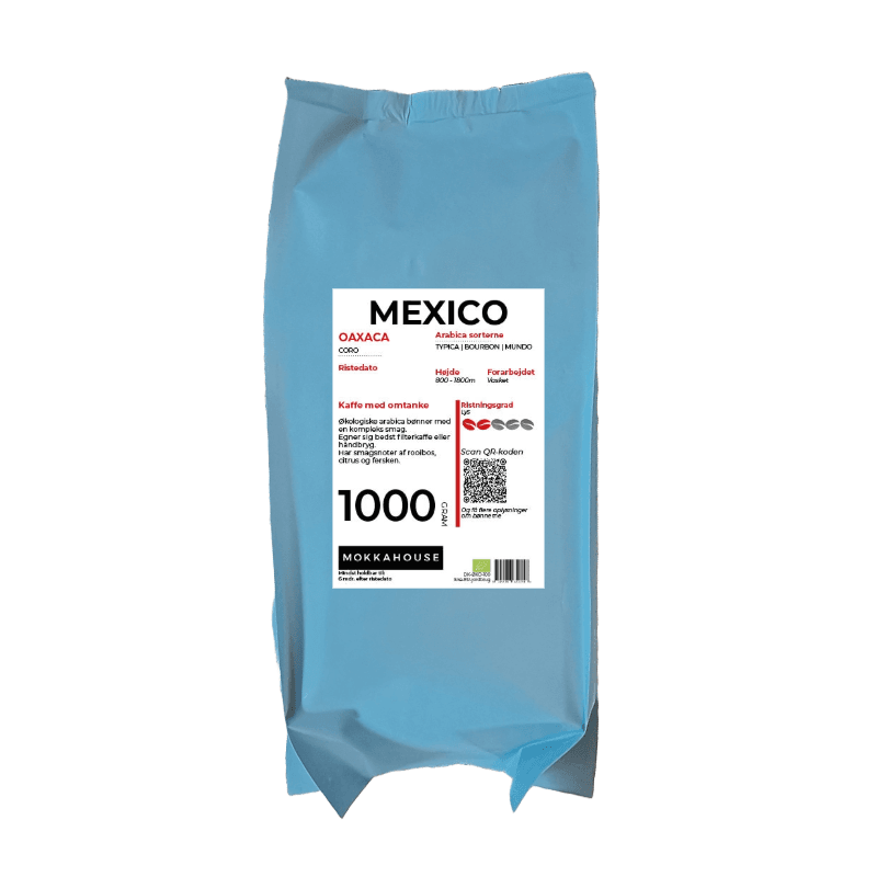 Billede af Mexico kaffebønner i en 1kg indpakning