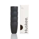 HuskeeCup 4stk – Sort – 12oz (350ml)