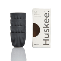HuskeeCup 4stk – Sort – 3oz (88ml)