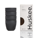 HuskeeCup 4stk – Sort – 6oz (177ml)