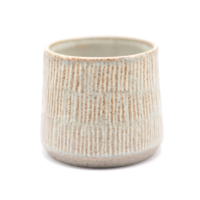 Blå Kop m. Smalle Riller – 170ml