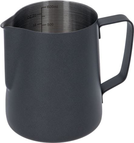 Lille sort mælkekande, med måleenheder indeni