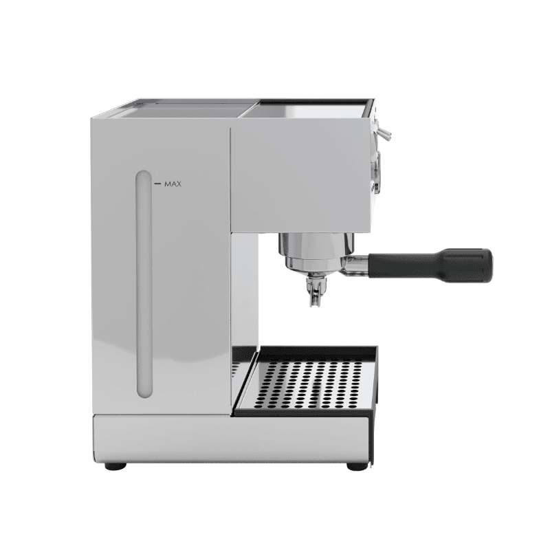 Sidebillede af Lelit Anna med vandstandsindikator.