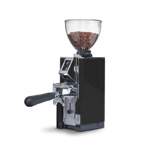 Eureka Mignon Libra 65 kaffekværn i sort med portafilter, 65 mm knive og Grind By Weight-funktion.